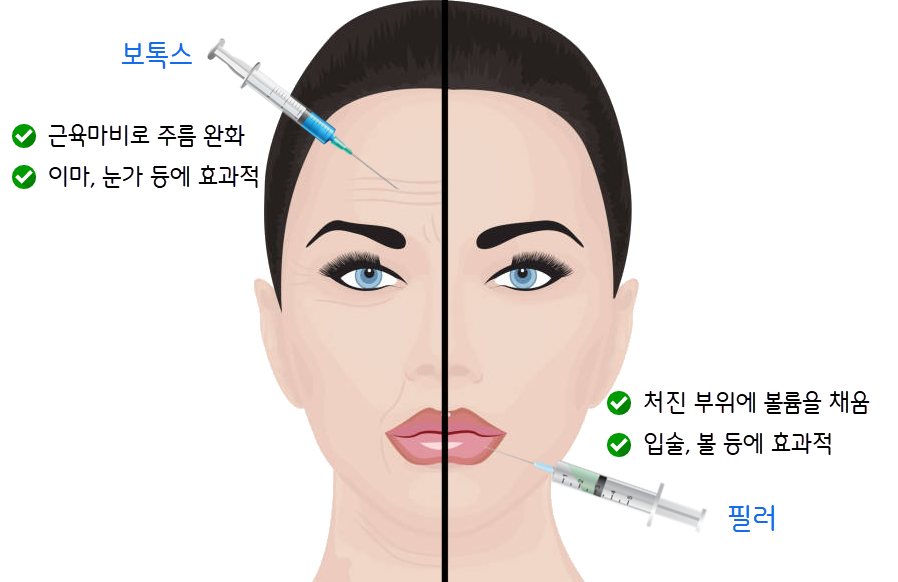 보톡스와 필러의 차이점